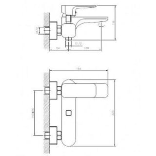 Смеситель для ванны Koller Pool Trend TR0100